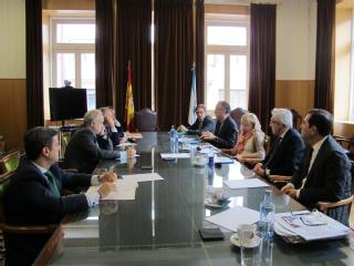 La vocal Victoria Cinto en su reunión con los jueces gallegos